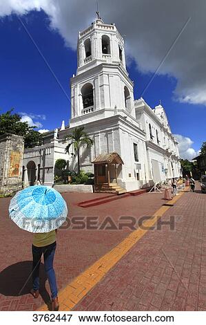 Philipinas, Cebu City. Cebu Island. The Metropolitan Cathedral of the Most Holy Name of Jesus and of St. Vitales. View Large Photo Image Stock Photo - Philipinas, Cebu City. Cebu Island. The Metropolitan Cathedral of the Most Holy Name of Jesus and of St. Vitales.. Fotosearch