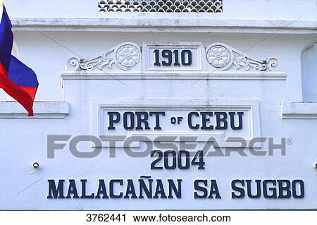 Stock Image - Philipins, Cebu City. Cebu Island. Port of Cebu.. Fotosearch