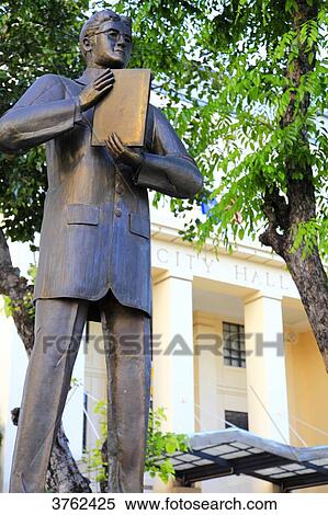 Philipins, Cebu City. Cebu Island. The City hall. Vicente Rama statue. View Large Photo Image Stock Photography - Philipins, Cebu City. Cebu Island. The City hall. Vicente Rama statue.. Fotosearch