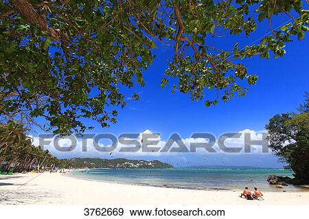 Stock Photo - Philippines, Boracay Island. Bulabog Beach. Fotosearch