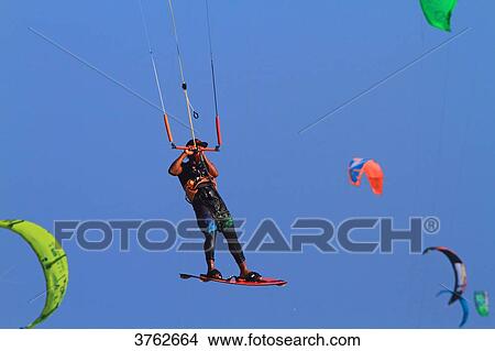 Philippines, Kitesurfing. View Large Photo Image Picture - Philippines, Kitesurfing.. Fotosearch