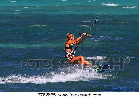 Philippines, Kitesurfing. View Large Photo Image Stock Photography - Philippines, Kitesurfing.. Fotosearch