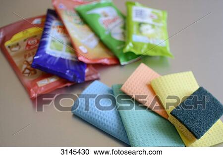 Photo studio, composition of different sponges and cleaning wipes View Large Photo Image Stock Image - Photo studio, composition of different sponges and cleaning wipes. Fotosearch