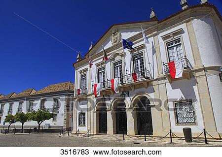 Portugal, Algarve. Faro. City hall. View Large Photo Image Stock Image - Portugal, Algarve. Faro. City hall.. Fotosearch