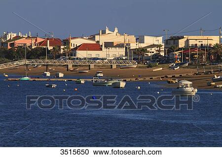 Portugal, Algarve. Praia do Faro. View Large Photo Image Stock Image - Portugal, Algarve. Praia do Faro.. Fotosearch