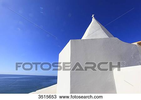 Stock Image - Portugal, Algarve. Senhora da Rocha. Vilalara. Ermida da Nossa Senhora da Rocha.. Fotosearch