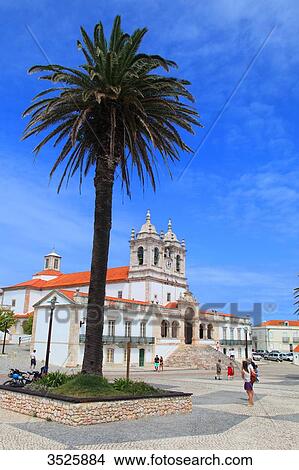Portugal, Nazare. Nossa Senhora da Nazare. View Large Photo Image Picture - Portugal, Nazare. Nossa Senhora da Nazare.. Fotosearch