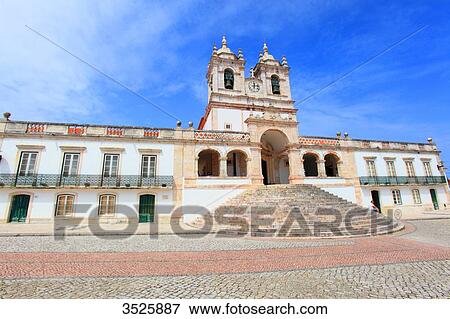 Stock Photo - Portugal, Nazare. Nossa Senhora da Nazare.. Fotosearch