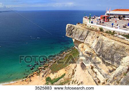 Portugal, Nazare. View Large Photo Image Stock Image - Portugal, Nazare.. Fotosearch