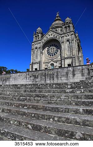 Portugal, Viano do Castelo. Basilica de Santa Luzia. View Large Photo Image Stock Image - Portugal, Viano do Castelo. Basilica de Santa Luzia.. Fotosearch