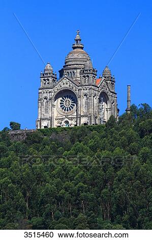 Portugal, Viano do Castelo. Basilica de Santa Luzia. View Large Photo Image Stock Image - Portugal, Viano do Castelo. Basilica de Santa Luzia.. Fotosearch