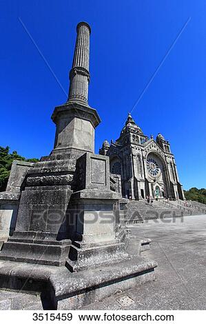 Portugal, Viano do Castelo. Basilica de Santa Luzia. View Large Photo Image Stock Photo - Portugal, Viano do Castelo. Basilica de Santa Luzia.. Fotosearch