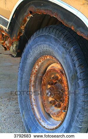 Stock Image - Rusted car.. Fotosearch