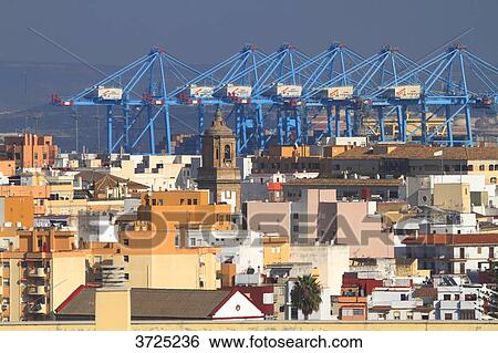 Spain, Andalousia. Algeciras View Large Photo Image Stock Photograph - Spain, Andalousia. Algeciras. Fotosearch