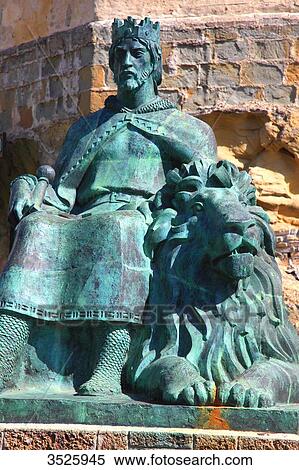Spain, Andalusia, Tarifa, statue of Sancho IV the Brave, in front of the castle. View Large Photo Image Stock Photography - Spain, Andalusia, Tarifa, statue of Sancho IV the Brave, in front of the castle.. Fotosearch
