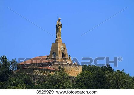 Spain, Basque Country. San Sebastian. Christ of Monte Urgull. View Large Photo Image Stock Photo - Spain, Basque Country. San Sebastian. Christ of Monte Urgull.. Fotosearch