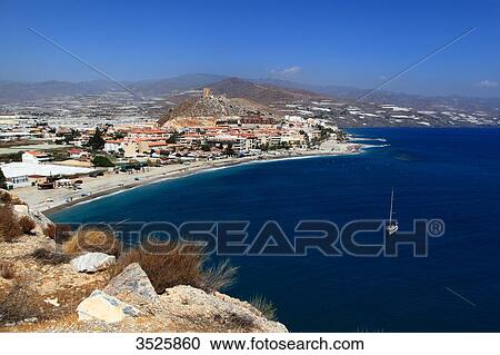 Spain, Province of Granada. Castell de Ferro. View Large Photo Image Stock Image - Spain, Province of Granada. Castell de Ferro.. Fotosearch