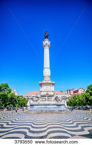 Statue Dom Pedro IV, rossio square, Lisbonne, Portugal View Large Photo Image Stock Image - Statue Dom Pedro IV, rossio square, Lisbonne, Portugal. Fotosearch