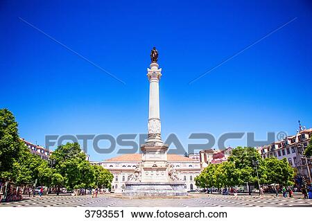 Statue Dom Pedro IV, rossio square, Lisbonne, Portugal View Large Photo Image Stock Image - Statue Dom Pedro IV, rossio square, Lisbonne, Portugal. Fotosearch