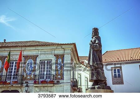 Statue of King Pedro, city of Cascais, Lisbon area, Portugal View Large Photo Image Stock Photo - Statue of King Pedro, city of Cascais, Lisbon area, Portugal. Fotosearch