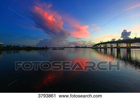 USA, Florida, Daytona Beach. Broadway Bridge International Speedway Blvd View Large Photo Image Stock Image - USA, Florida, Daytona Beach. Broadway Bridge International Speedway Blvd. Fotosearch
