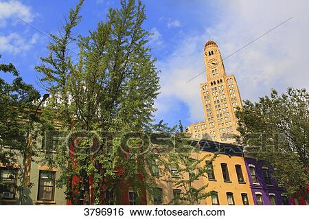 Usa, New-York City. Brooklyn. Clock Tower Building View Large Photo Image Stock Photograph - Usa, New-York City. Brooklyn. Clock Tower Building. Fotosearch