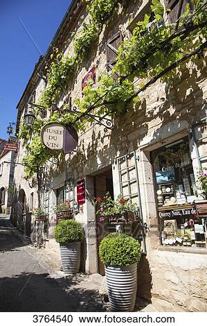 Wine Museum, Saint Cirq, Lot department, Languedoc-Roussillon, Midi-Pyrenees, France View Large Photo Image Stock Image - Wine Museum, Saint Cirq, Lot department, Languedoc-Roussillon, Midi-Pyrenees, France. Fotosearch