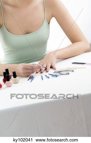 Woman manicure, with differents accessories, close up View Large Photo Image Stock Image - Woman manicure, with differents accessories, close up. Fotosearch