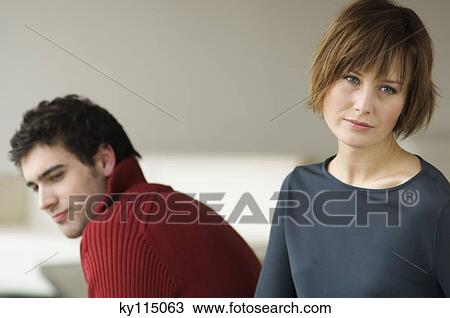 Couple at home View Large Photo Image Stock Image - Couple at home. Fotosearch