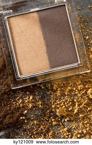 Stock Photo - Eye-shadow box, close-up. Fotosearch
