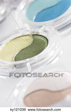 Eye-shadow boxes, close-up View Large Photo Image Stock Photo - Eye-shadow boxes, close-up. Fotosearch