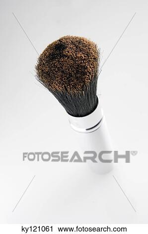 Stock Image - Make-up brush, close-up. Fotosearch