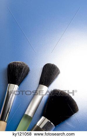 Stock Photo - Make-up brushes, close-up. Fotosearch