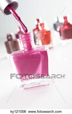 Stock Photograph - Nail polish, close-up. Fotosearch