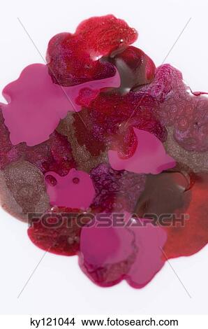 Picture - Nail polish drops, close-up. Fotosearch