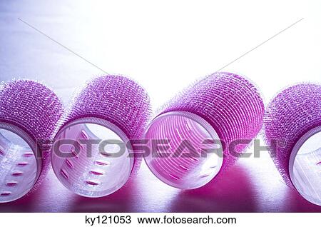Pink hair curlers, close-up View Large Photo Image Stock Image - Pink hair curlers, close-up. Fotosearch