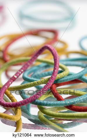 Scrunchies, close-up View Large Photo Image Picture - Scrunchies, close-up. Fotosearch
