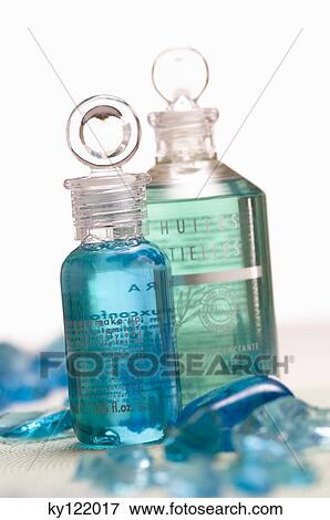 Essential oil bottles, close-up View Large Photo Image Stock Photo - Essential oil bottles, close-up. Fotosearch