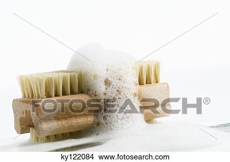Picture - Nail brush, close-up. Fotosearch