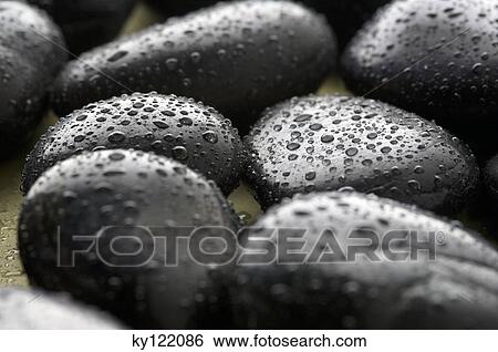 Peebles and waterdrops, close-up View Large Photo Image Stock Photograph - Peebles and waterdrops, close-up. Fotosearch