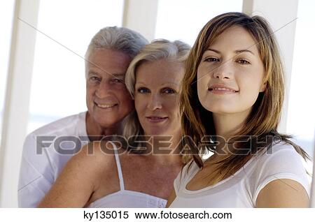 Stock Photography - Family at home. Fotosearch