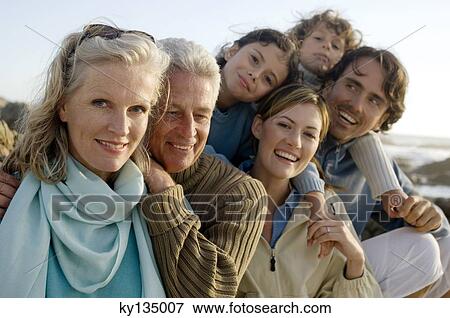 Family on the beach View Large Photo Image Stock Photo - Family on the beach. Fotosearch