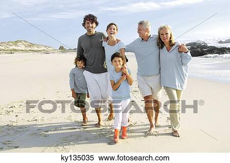 Family on the beach View Large Photo Image Stock Photography - Family on the beach. Fotosearch