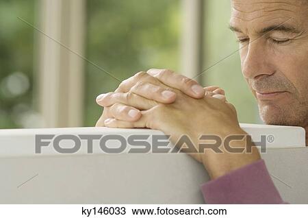 Stock Image - Man's portrait. Fotosearch