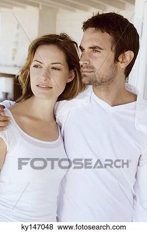 Embracing couple View Large Photo Image Stock Photo - Embracing couple. Fotosearch