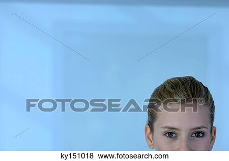 Young woman, portrait View Large Photo Image Stock Photo - Young woman, portrait. Fotosearch