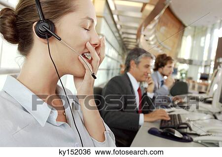 Business people working in office View Large Photo Image Stock Photograph - Business people working in office. Fotosearch