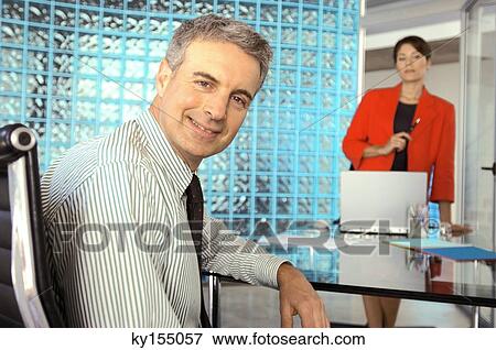 Mature man smiling, portrait View Large Photo Image Stock Photo - Mature man smiling, portrait. Fotosearch