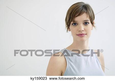 Portrait of a young woman View Large Photo Image Stock Image - Portrait of a young woman. Fotosearch