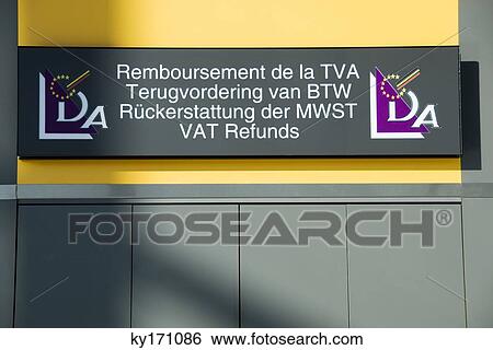 Airport VAT refund desk View Large Photo Image Stock Photograph - Airport VAT refund desk. Fotosearch
